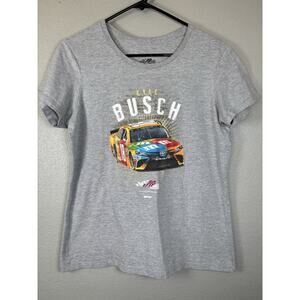 Kyle Busch Womens‎ XL Nascar T Shirt M&M #18 Gray Joe Gibbs Racing